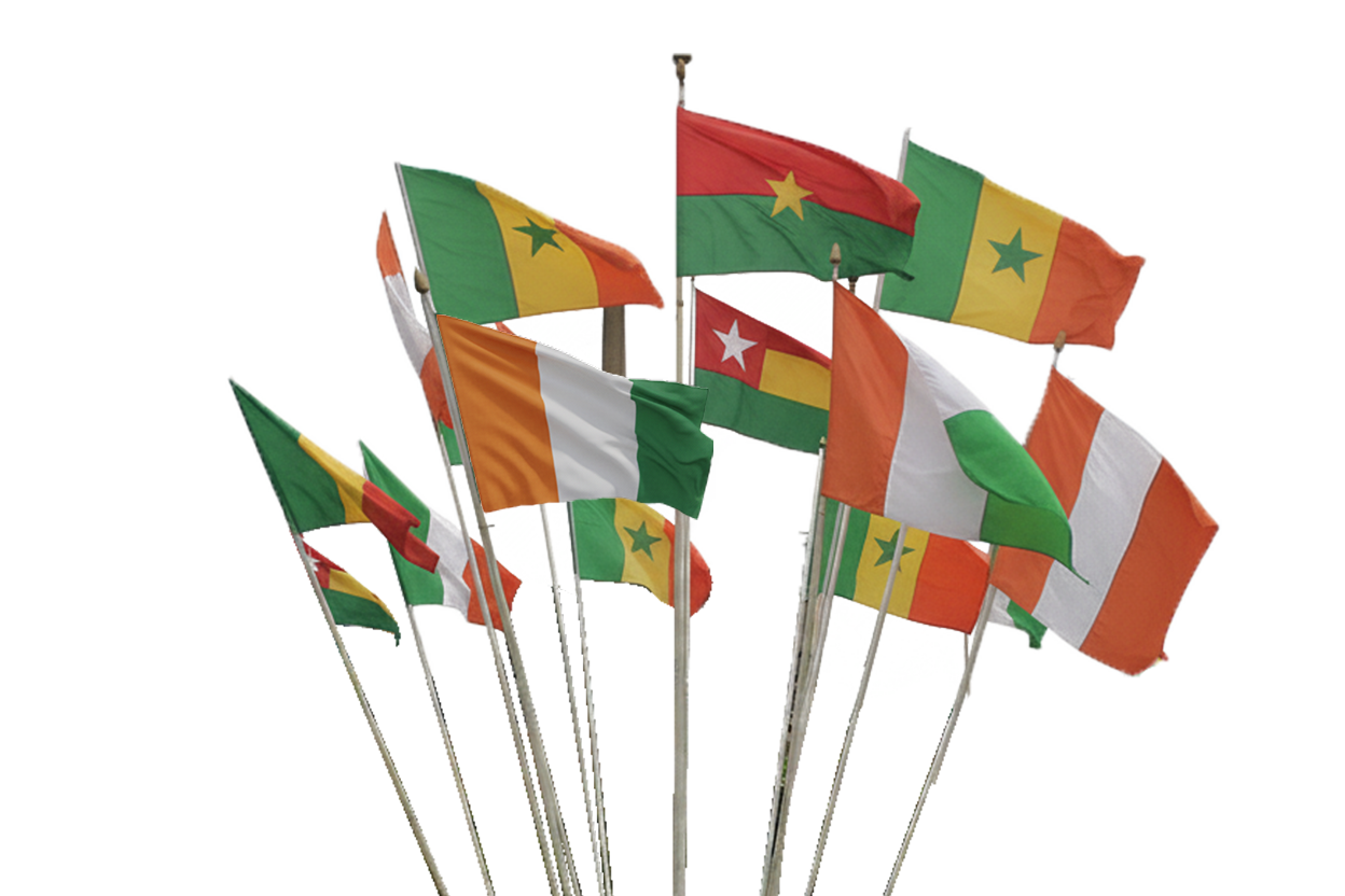 Drapeaux UEMOA